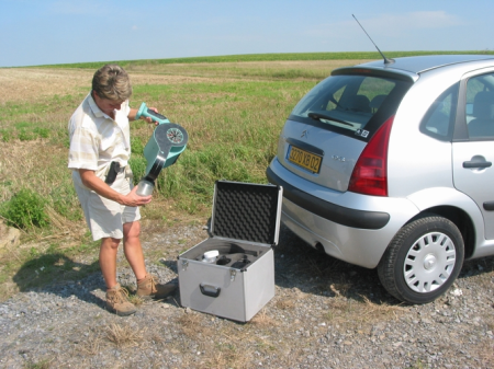 Пробоотборник зерна в поле Minibatt+